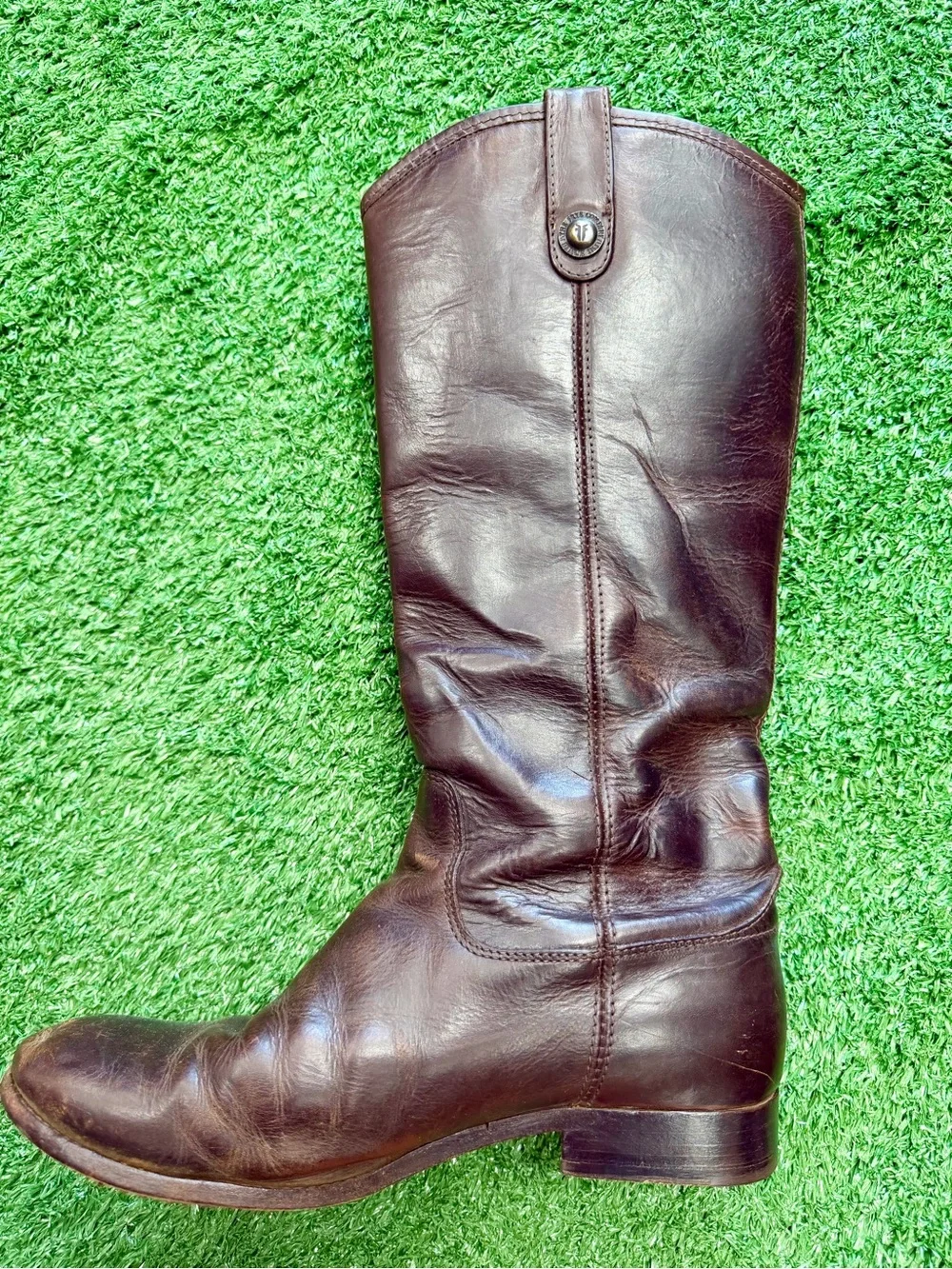 Frye Women's Over-the-Knee Leather Boots in Dark Brown